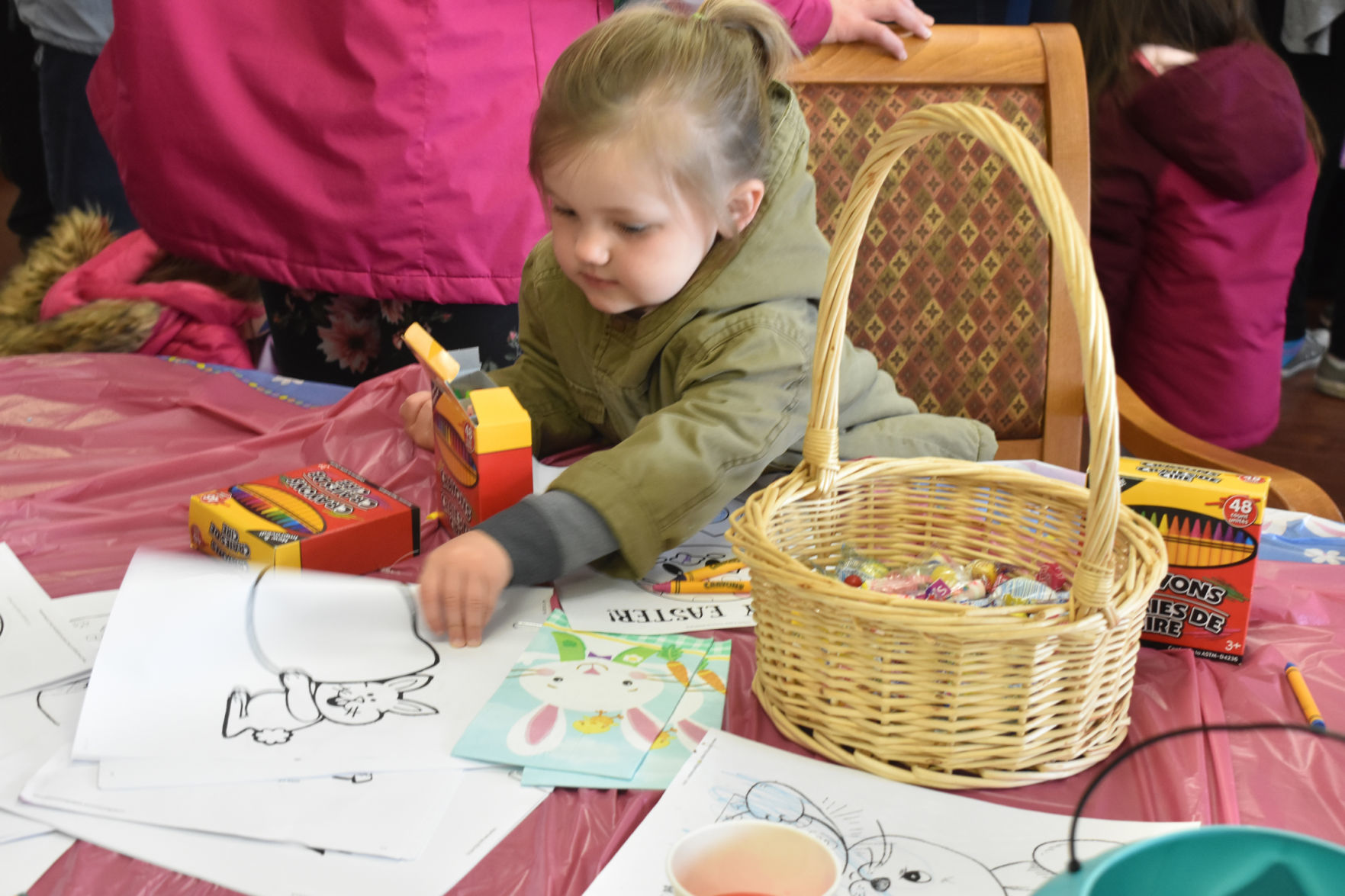 Coloring activity at Our House Senior Living